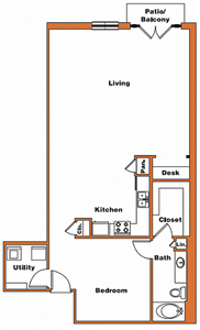 Loft-10 - 1 Bdr / 1 Bath - 1066 Sq. Ft.*