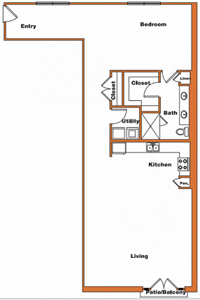 Loft-11 - 1 Bdr / 1 Bath - 1241 Sq. Ft.*