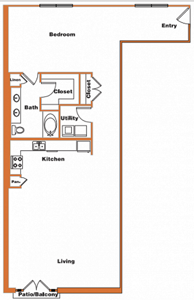 Loft-12 - 1 Bdr / 1 Bath - 1289 Sq. Ft.*