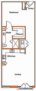 Loft-6a - 1 Bdr / 1 Bath - 893 Sq. Ft.*